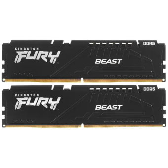 Модуль памяти DDR5 32Gb 5600MHz Kingston Fury Beast Black EXPO CL36 (Kit of 2)