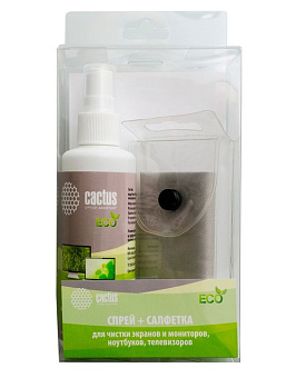Спрей Cactus CS-S3001E для экранов и оптики 1шт 18x18см 100мл