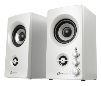 Акустическая система OKLICK OK-164 (2x15W питание от сети 220B) white
