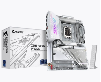 Материнская плата Socket-1851 Gigabyte Z890 AORUS PRO ICE (Z890) 4*DDR5 Thunderbolt USB-C ATX