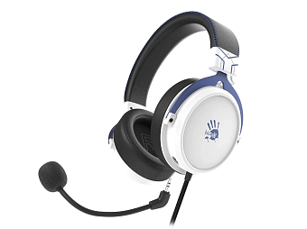 Наушники проводные A4Tech Bloody M590i (микрофон, 20-20 000 Гц, 105дБ,  7.1, 3.5 мм, USB) черный/синий
