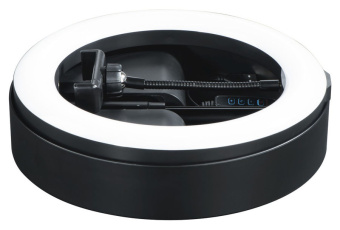 Кольцевой осветитель Hama SpotLight FoldUp 102, 128 LED, 27см, bluetooth