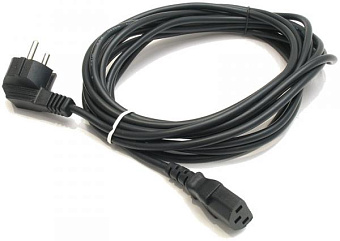 Кабель питания 220V  4.5м, Schuko- C13,  6А, Cablexpert черный