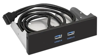 Планка в системный блок 2-port USB3.0 в 5.25" отсек, Exegate EX289289RUS