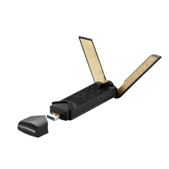 Сетевая карта USB3.0 ASUS USB-AX56 (AX1800, 802.11ax, до 1800Mbps, 2 внешние антенны)