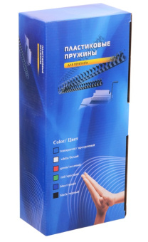 Пружина пластиковая Office Kit 12мм, белая, 100шт