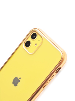 Чехол для смартфона Apple iPhone 11 6.1" - Gurdini Matt Silicone overlay золотой