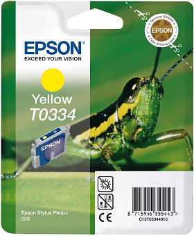 Картридж струйный EPSON T0334 для Epson Stylus 950, жёлтый