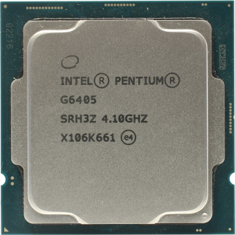 Процессор LGA 1200 Intel  Pentium G6405 (4.1/4M/58W/HD610/2C4T) OEM