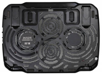 Подставка для ноутбука 15" BURO LCP156 (металл. сетка, 2*1800 об/мин, 23дБ, LED-подсветка) черный