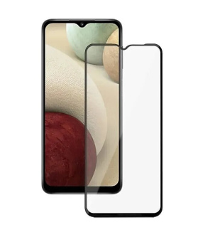 Защитное стекло для смартфона Samsung Galaxy A13/A04s - прозрачное с черной рамкой