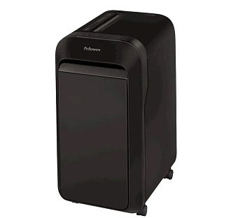 Уничтожитель бумаги Fellowes PowerShred LX220 черный (секр.P-4) фрагменты 20 лист. 30 лтр. скрепки скобы пл.карты