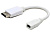 Кабель-переходник miniDP (f) < - > DP (m), 0.10м, Cablexpert, White