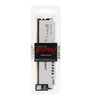 Модуль памяти DDR5 16Gb 5200MHz Kingston FURY Beast White XMP