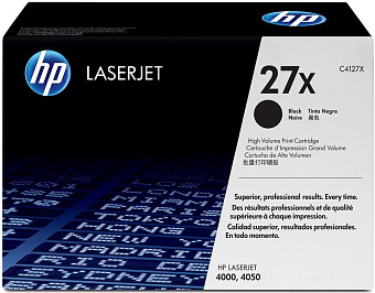 Картридж лазерный HP 27X (C4127X) для HP 4000/4050, экономичный, 10000 стр. черный