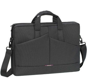 Сумка для ноутбука 15" Riva 8731 полиэстер, серая