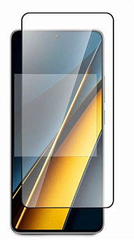 Защитное стекло для смартфона Xiaomi Redmi 12 | Xiaomi Redmi 13 | Poco M6 Pro - полноэкранное с рамк
