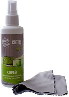 Спрей Cactus CS-S3001E для экранов и оптики 1шт 18x18см 100мл