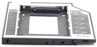 Адаптер Gembird MF-95-01 (вместо sata привода в ноутбук, пластик) 9.5мм