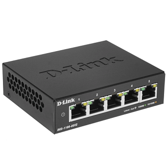 Коммутатор 5 port D-Link DGS-1100-05V2/A1A 1000 Мбит/сек