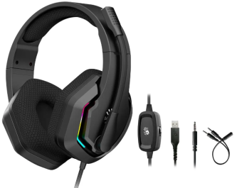 Наушники проводные A4Tech Bloody G260p 2м мониторные USB черный