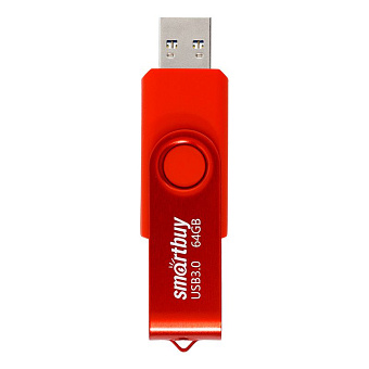Флешка 64Gb SmartBuy Twist USB2.0 Red