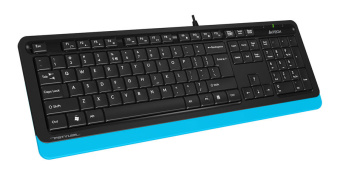 Клавиатура проводная A4Tech Fstyler FK10 черный-синий
