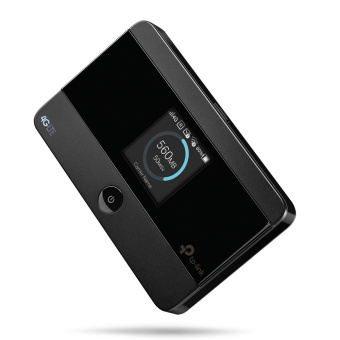 Wi-Fi роутер TP-Link M7350 N300, 2.4 ГГц, 2000 мАч, Micro USB, SIM-слот, черный