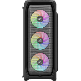 Корпус Zalman N5 MF (MidiTower, 2*USB2.0, 1*USB3.0, ATX, без БП) чёрный