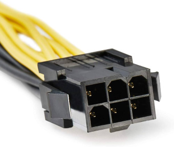 Кабель-удлинитель 6pin PCI-E (m) --> 8pin PCI-E (f) 30см, Cablexpert CC-PSU-68-30CM