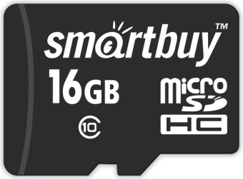 Карта памяти microSD .16Gb SmartBuy Class 10, UHS Class 1