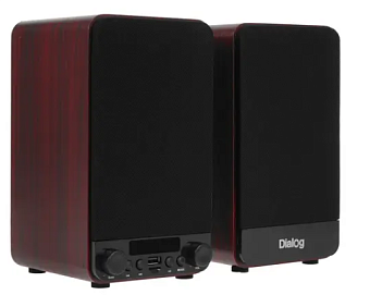 Акустическая система Dialog Jazz AJ-13 BROWN (30W, 2.0, 2*15W, Bluetooth, USB+microSD)