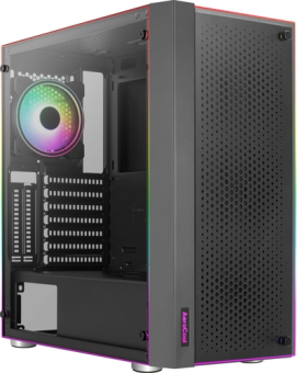 Корпус Aerocool Skribble-G-BK-v1 (MidiTower, USB3.0, ATX, без БП) чёрный