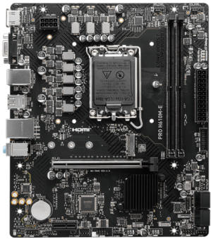 Материнская плата Socket-1700 MSI PRO H610M-E DDR5 (H610) 2xDDR5 VGA HDMI mATX