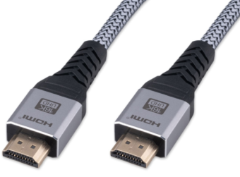 Кабель соединительный HDMI (m) < - > HDMI (m)  2.0м, ver 2.2, Cablexpert, экранированный, нейлон.опл