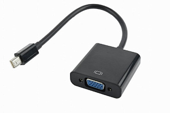 Кабель-переходник miniDP (m) < - > VGA (f), Cablexpert A-mDPM-VGAF-02 (15 см)