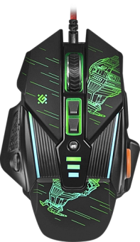Мышь проводная Defender sTarx GM-390L 3200dpi Black