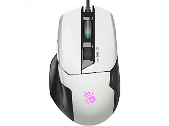 Мышь проводная A4Tech Bloody W70 Max PANDA 10000dpi White
