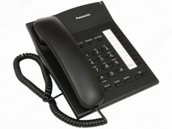 Телефон проводной Panasonic KX-TS 2382 RUB (черный)