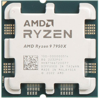 Процессор Socket-AM5 AMD Ryzen 9 7950X (4.5/64Mb/170W/Radeon/16C32T) OEM