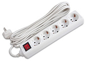 Сетевой фильтр BURO 5м (5 розеток) White