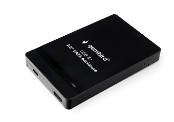Внешний контейнер USB3.0 -> SATA 2.5", Gembird EE2-U31S-2 пластик, чёрный