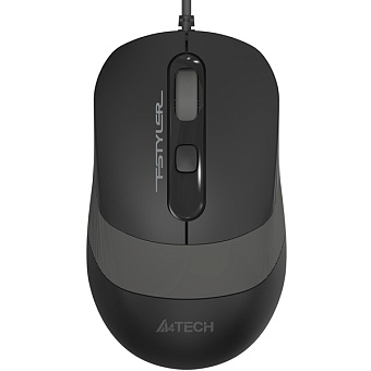 Мышь проводная A4Tech Fstyler FM10 1600dpi черный/серый