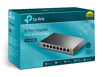 Коммутатор .8 port TP-Link TL-SG108E 1000 Мбит/сек