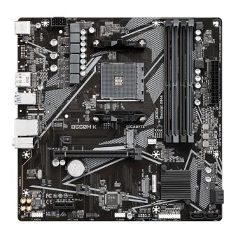 Материнская плата Socket AM4 Gigabyte B550M K (B550) 4*DDR4 M.2 HDMI DP mATX