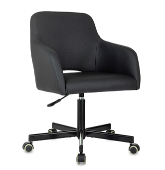 Кресло Бюрократ CH-380M черный экокожа крестов. металл