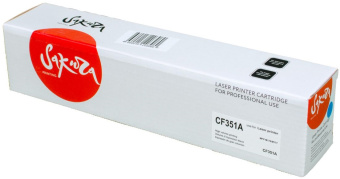 Картридж лазерный Sakura  SACF351A (CF351A) для HP MFP M176, M177, синий