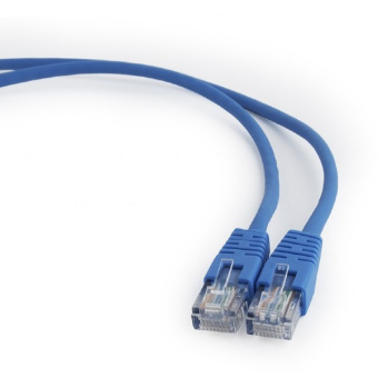 Кабель патч-корд Patch cord кат.5e  1.5м, Cablexpert, многожильный, синий