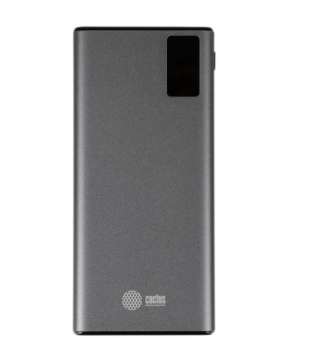 Внешний аккумулятор 10000 mAh_ Cactus CS-PBFSLT-10000 серый