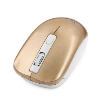 Мышь беспроводная Gembird MUSW-400-G Wireless soft touch розовый/золотой